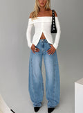 Esperance Barrel Leg Jeans Vintage Blue