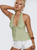 Gadot Halter Top Green