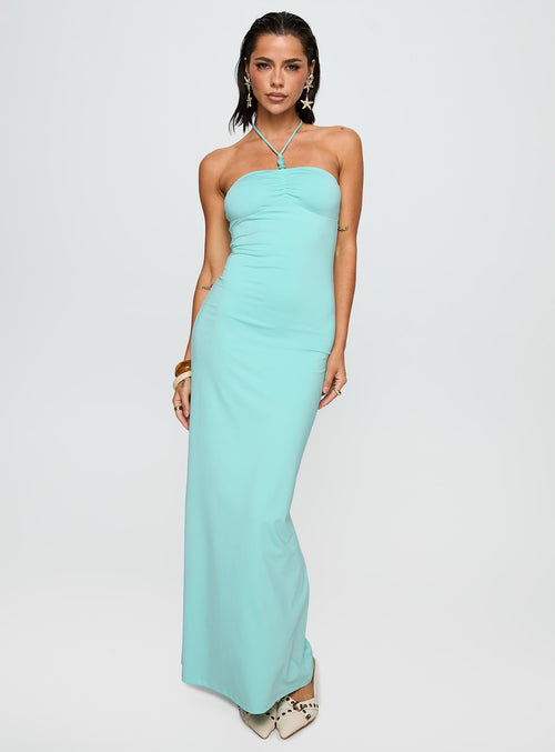 A Vision Hardware Detail Maxi Dress Blue