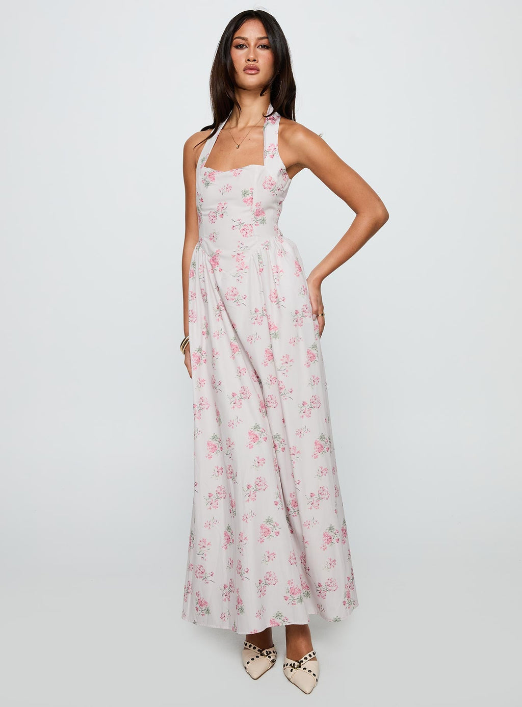 Sunfields Halter Maxi Dress Multi