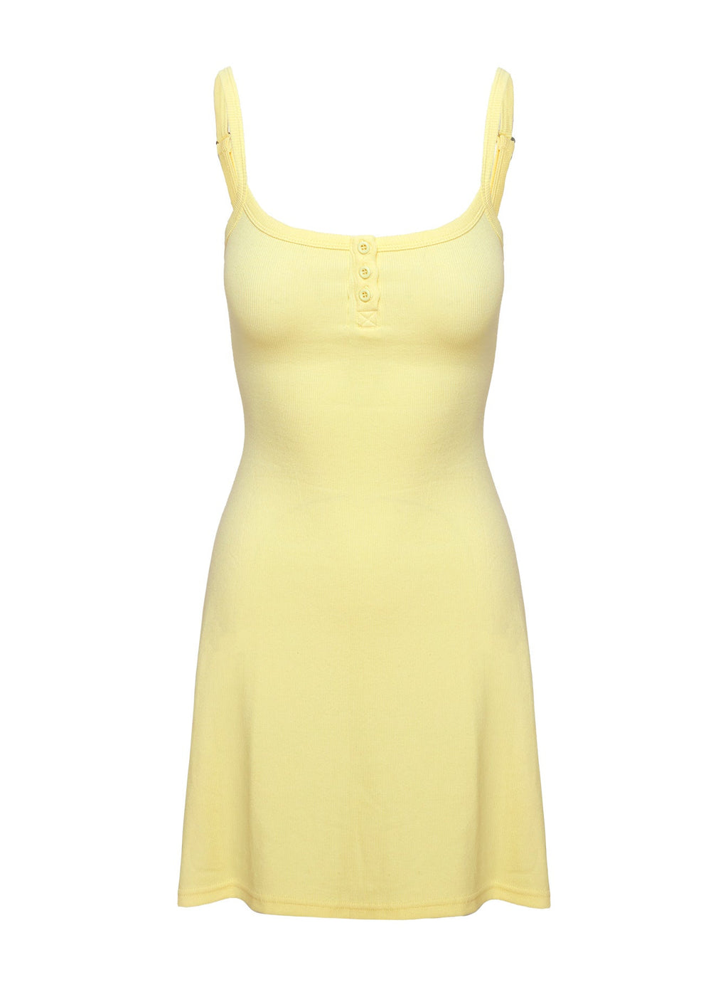 Baseline Rib Mini Dress Yellow