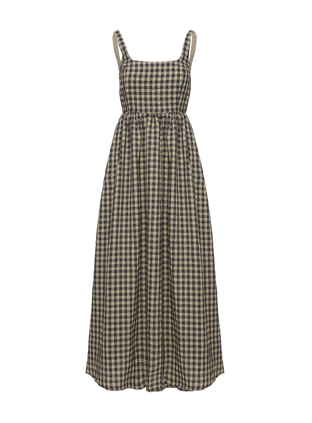 Cartmel Check Maxi Dress Black / Cream Tall