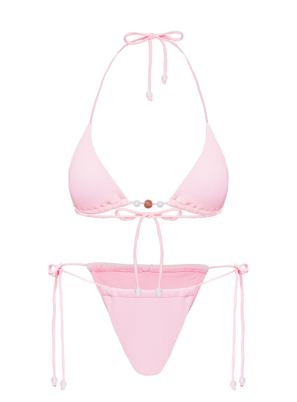 Saide Tie Side Bikini Bottoms Pink